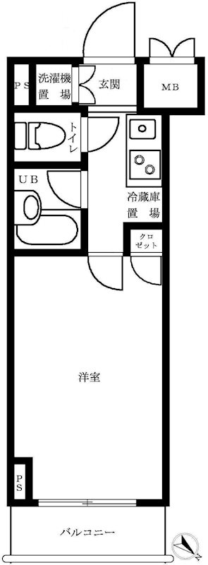 ルーブル三田 間取り図