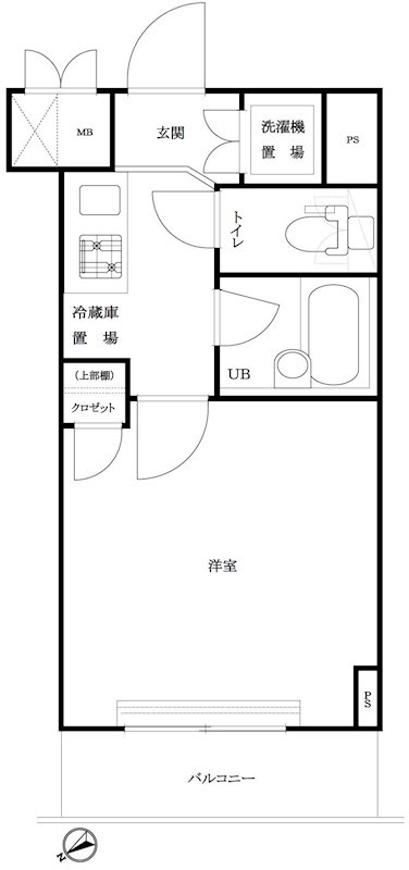 ルーブル中村橋弐番館 間取り図