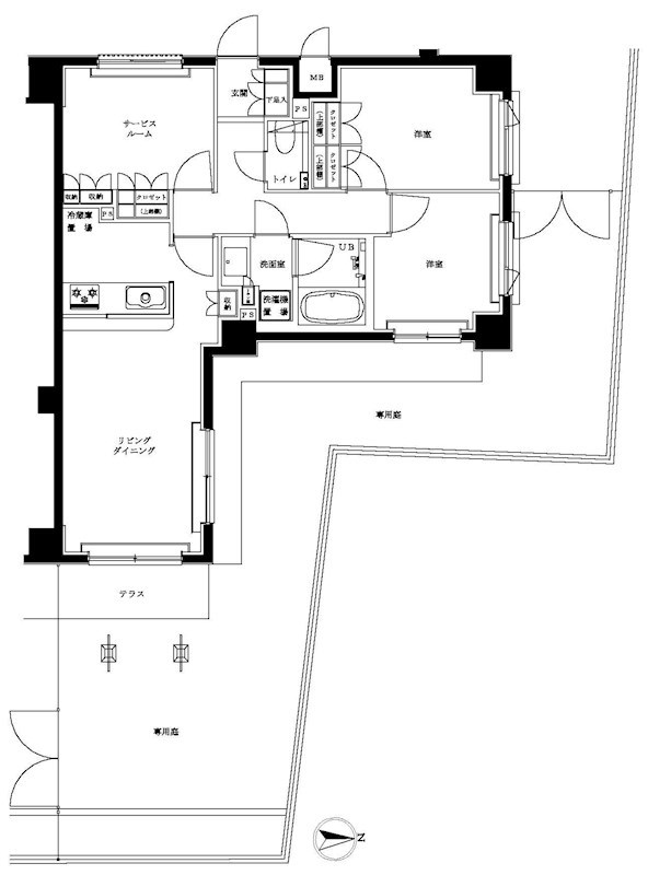 エルデンシア南大泉 間取り図