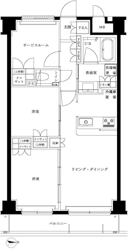 エルデンシア南大泉 間取り図