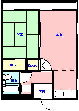 川田コーポ 間取り図