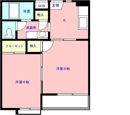 コーポ小野 間取り