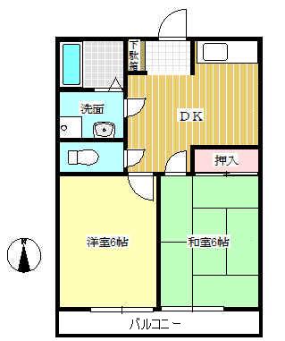 コーポむぎ畑 間取り