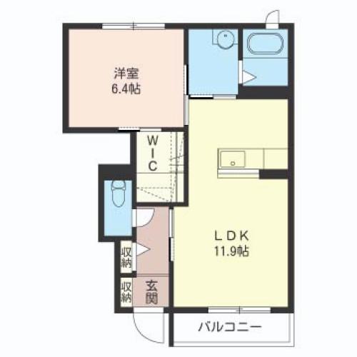 【シャーメゾン】ヴェルジェ西町 間取り