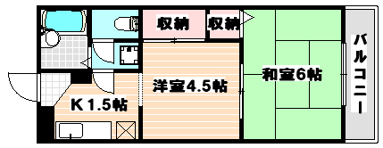 ヴィンテージ鶴見Ⅰ 303号室 間取り