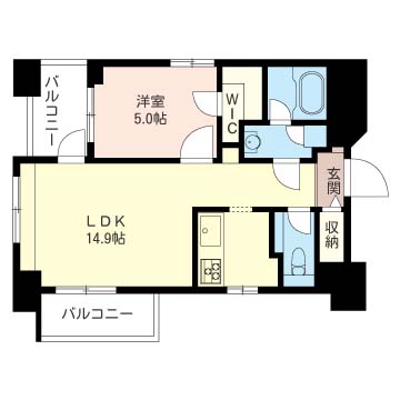 エスティメゾン恵比寿Ⅱ 間取り