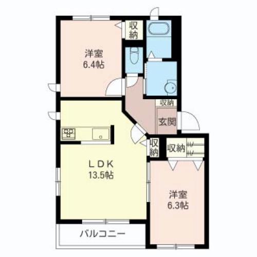 カーサティダーB 間取り