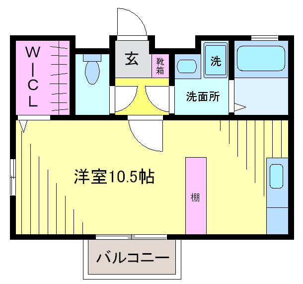 ヴィラセジュール 103号室 間取り