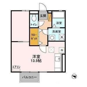 クレール新柏B 106号室 間取り