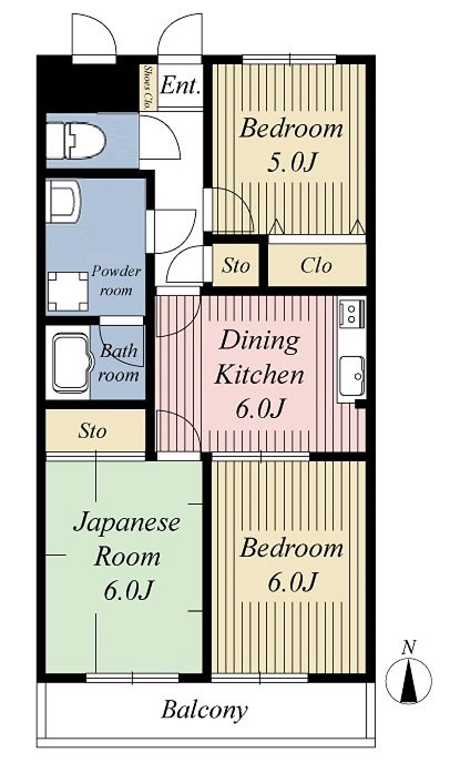 五恵夢マンションⅢ  間取り