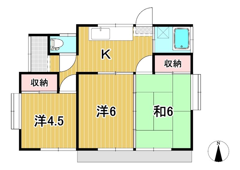 西野宮住宅（常陸太田） 間取り