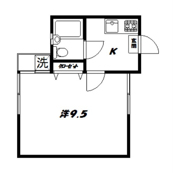 フラット大和町Ⅰ 間取り