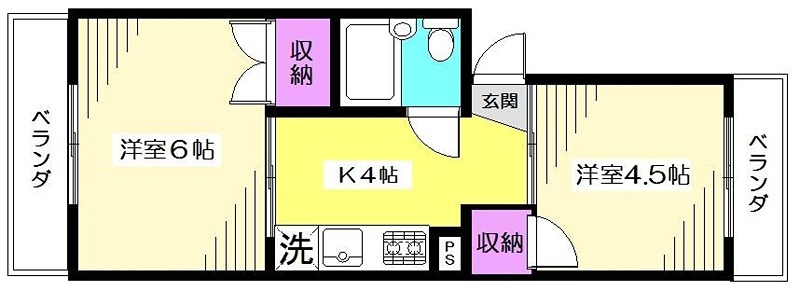 フラット中村橋 間取り