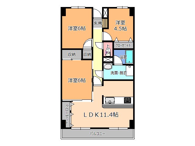 エクセレンス今泉 間取り