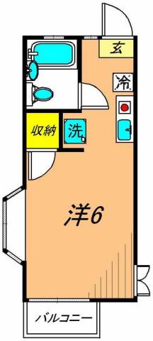ランビックス山王 204号室 間取り
