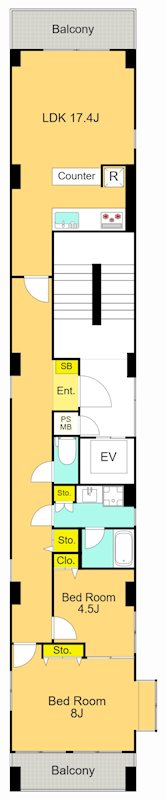 ラプンテシスヤマモト 3F号室 間取り