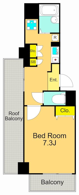 エアリーゼームス坂 315号室 間取り