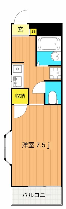 ドミール奥沢 101号室 間取り