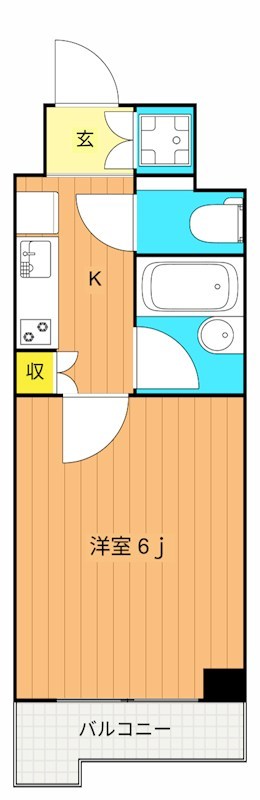 ルーブル南池袋 403号室 間取り