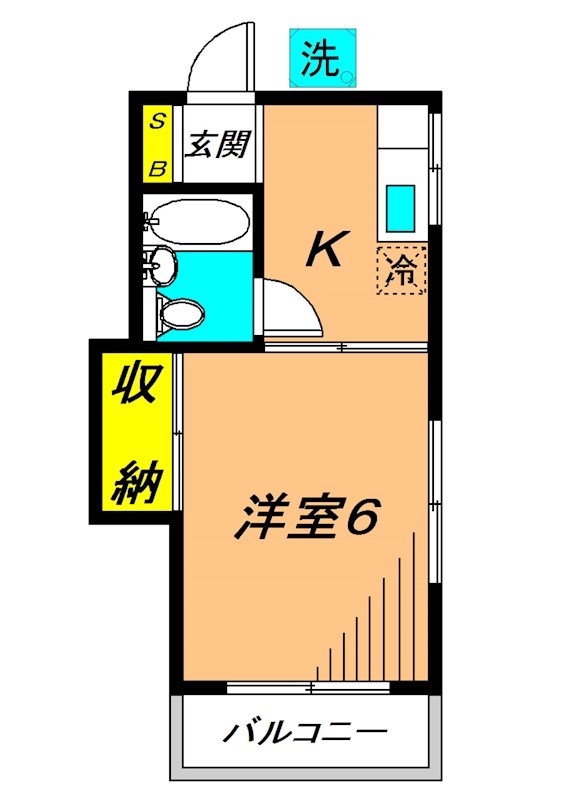 フジハイツ 101号室 間取り