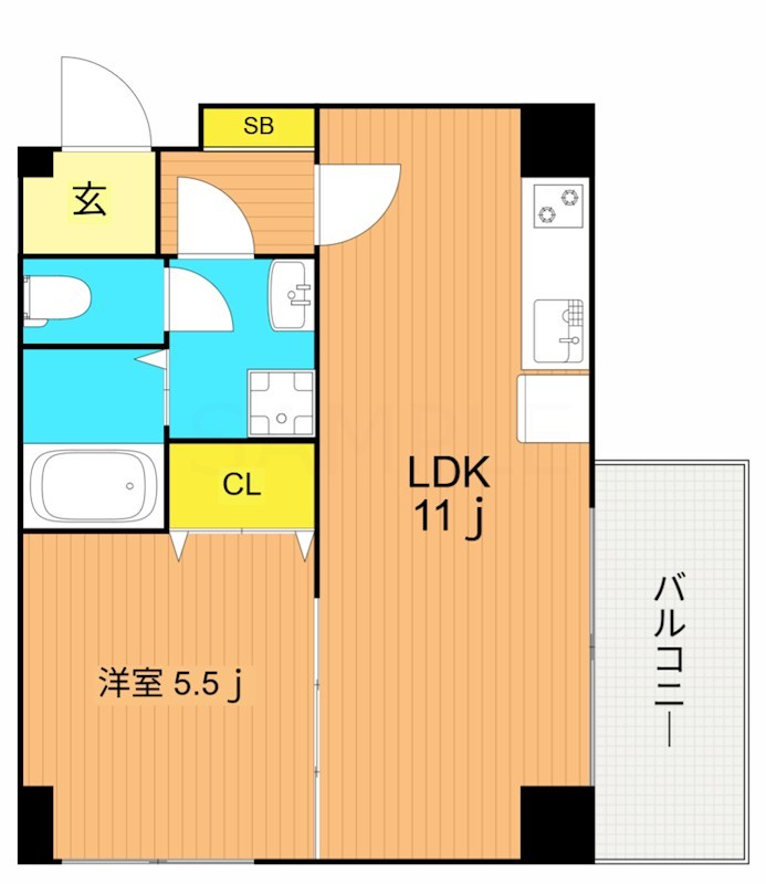 メーゾン俊3rd 201号室 間取り