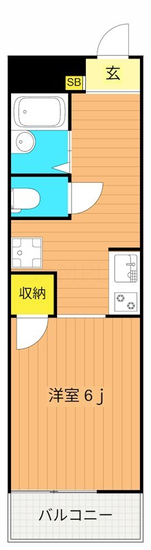 ドミール奥沢 106号室 間取り