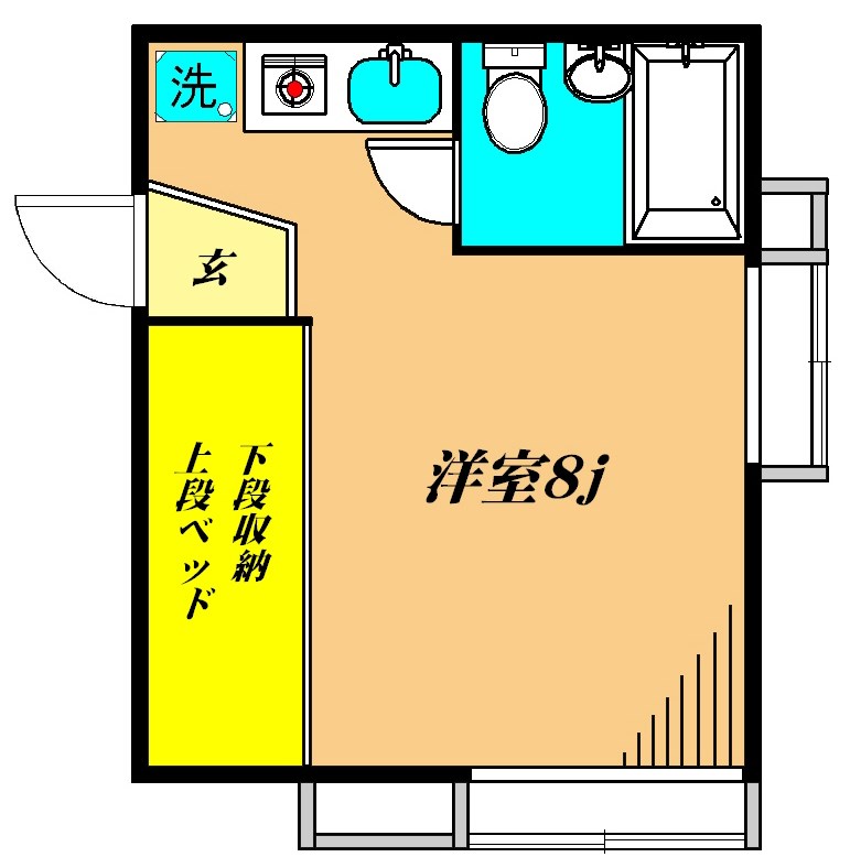 かむろ坂ハイツ 間取り図