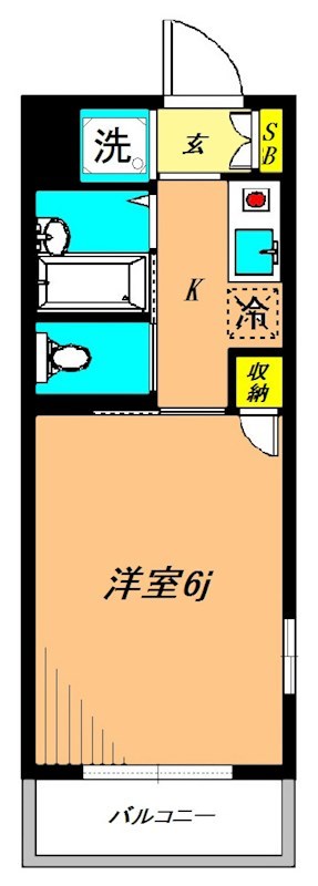 210号室 間取り