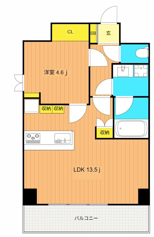 旗ヶ岡アパートメント 308号室 間取り