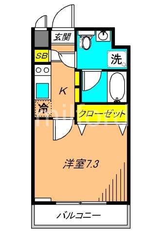 アクアベールII 202号室 間取り