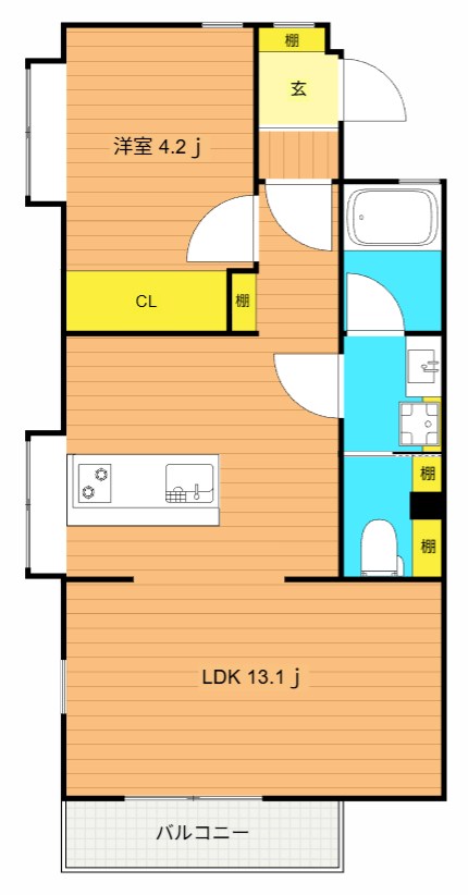 戸越公園アパートメント 301号室 間取り