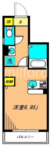 ルネッサ戸越公園 101号室 間取り