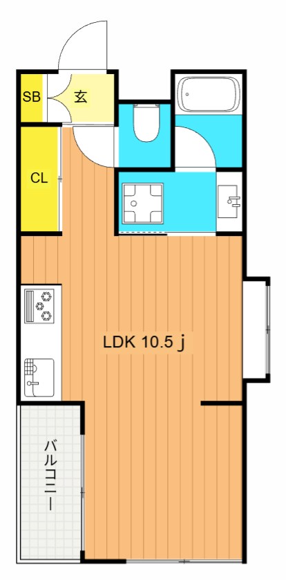 パークアベニュー 402号室 間取り