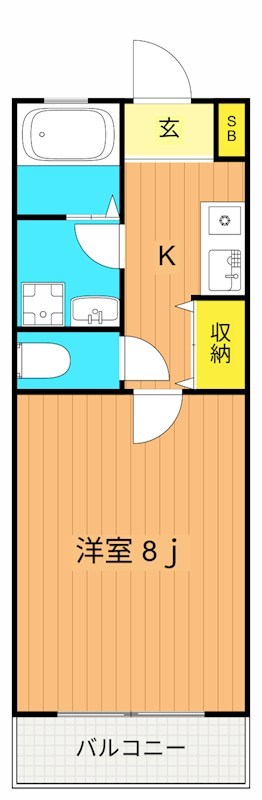 フォルムフェルトメグロ 102号室 間取り