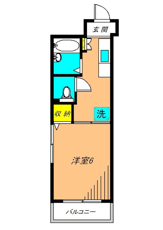 クレール学芸大学 201号室 間取り
