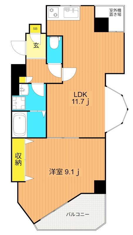 メゾン・ド・ゼファー 間取り図
