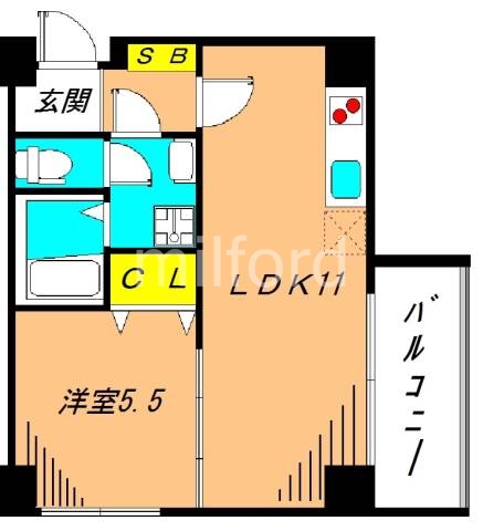 メーゾン俊3rd 201号室 間取り