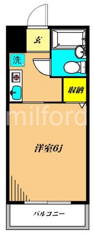 ソシアル甫坂 202号室 間取り