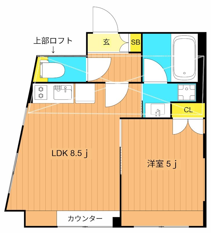 ベルドムール 205号室 間取り