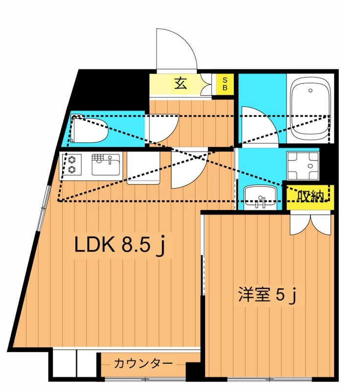 ベルドムール 間取り図