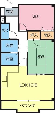 シャルム大蒲 間取り