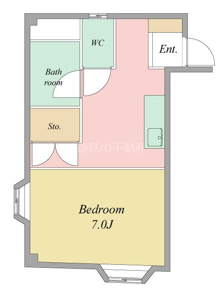 シャルム八幡 204号室 間取り