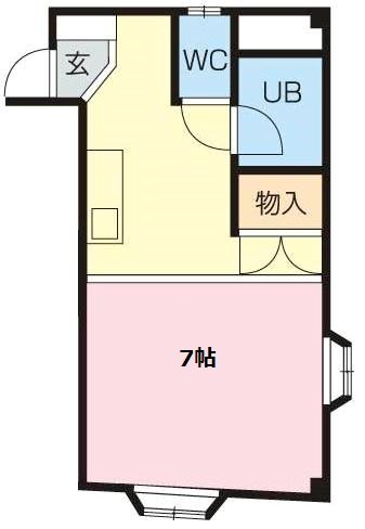 シャルム八幡 401号室 間取り