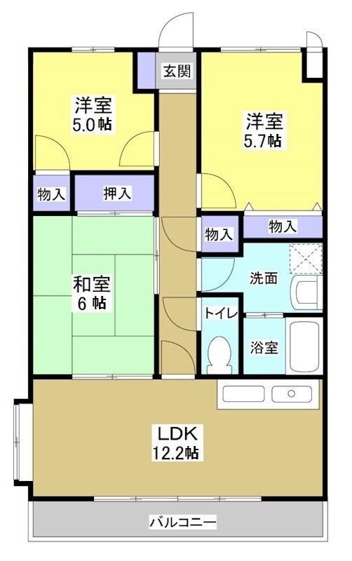 パストラーレ 間取り図