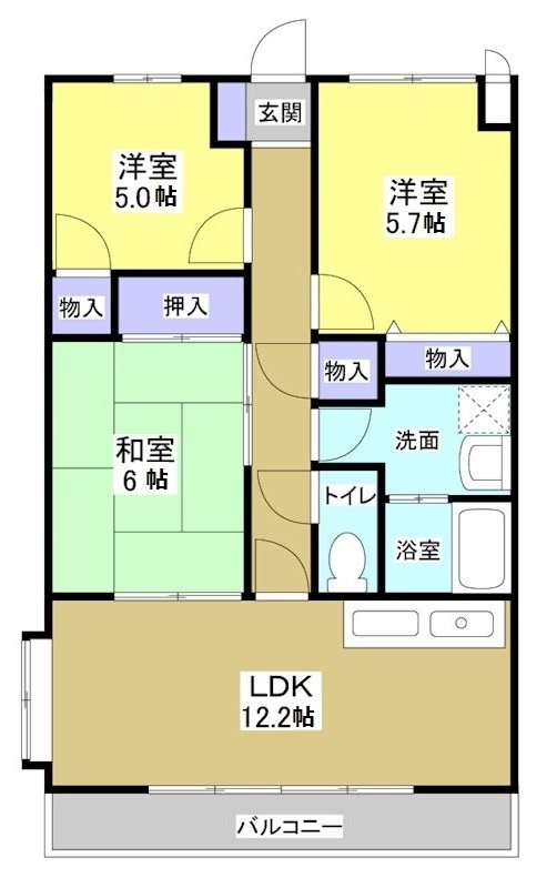 パストラーレ 間取り図