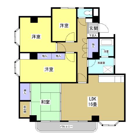 メゾン・ド・蜆塚 201号室 間取り