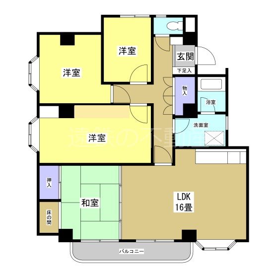 メゾン・ド・蜆塚 間取り図