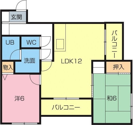 久嶋ハイム A202号室 間取り