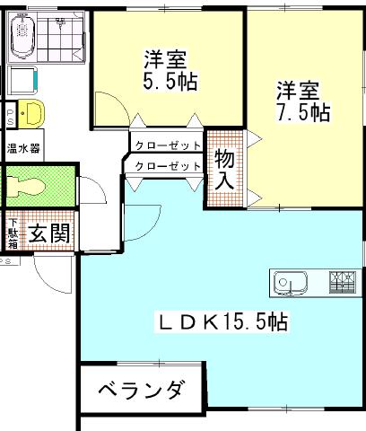 ＭＳタウンⅡ 間取り図