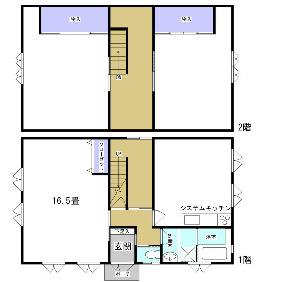 鹿谷町堀川様貸家 間取り図